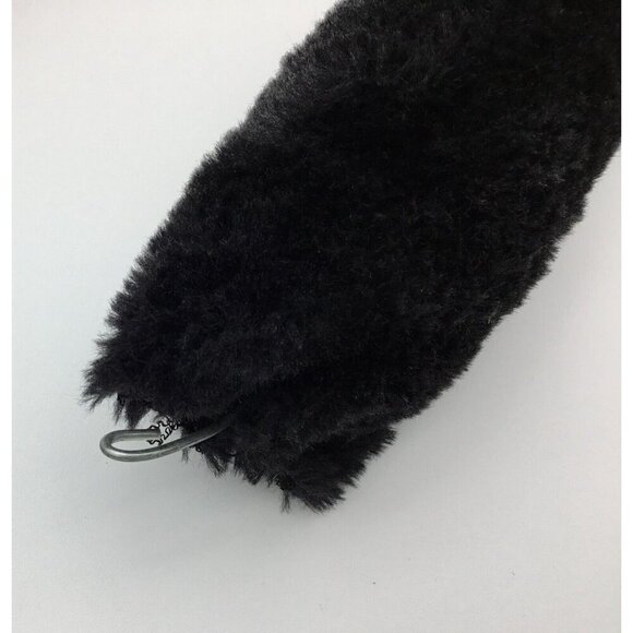 Plush Black Cat Mask with Adjustable Back Band and Faux Bendable Tail Costume - Picture 8 of 9